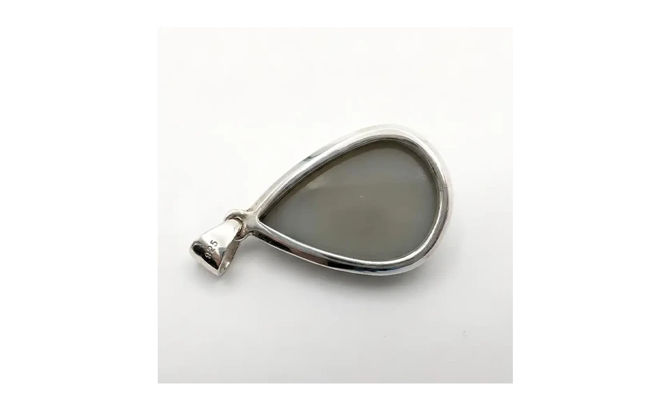 Pendentif Druzy Naturelle – Argent 925 - Éclat Brut & Énergie Positive