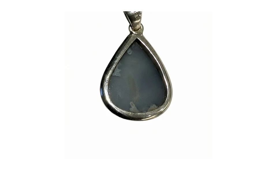 Pendentif Druzy Naturelle en Argent 925 – Éclat Brut, Énergie et Élégance