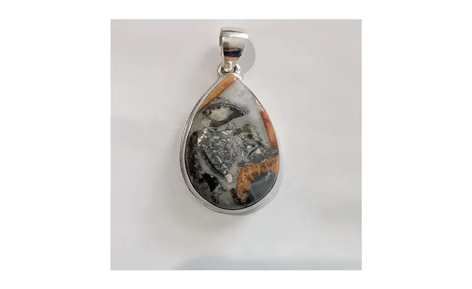 Pendentif Jaspe Malingano Naturel – Argent 925 - Ancrage, Énergie & Confiance