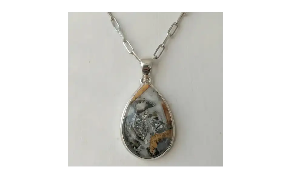 Pendentif Jaspe Malingano Naturel – Argent 925 - Ancrage, Énergie & Confiance