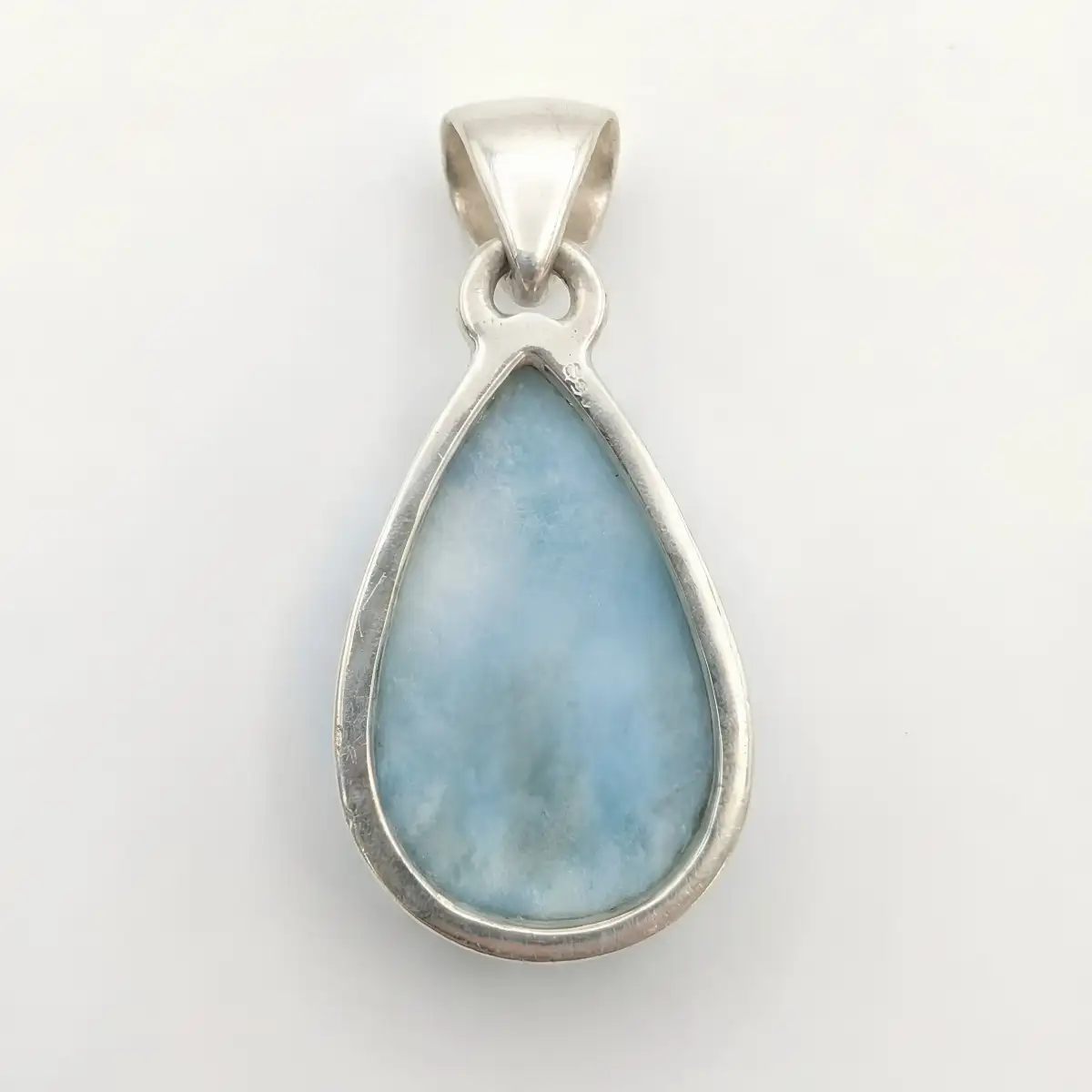 Pendentif Larimar Naturel en Argent 925 – Sérénité, Douceur et Harmonie