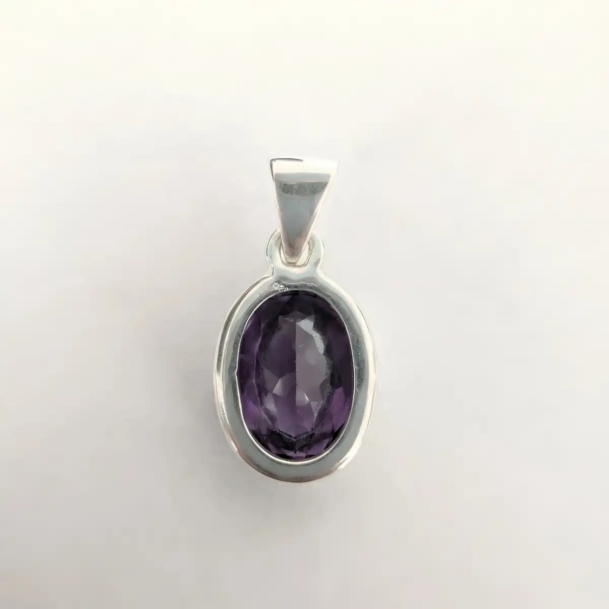 Pendentif Améthyste Naturelle en Argent 925 – Sérénité, Protection et Élévation Spirituelle